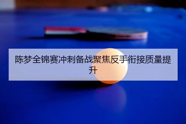 陈梦全锦赛冲刺备战聚焦反手衔接质量提升